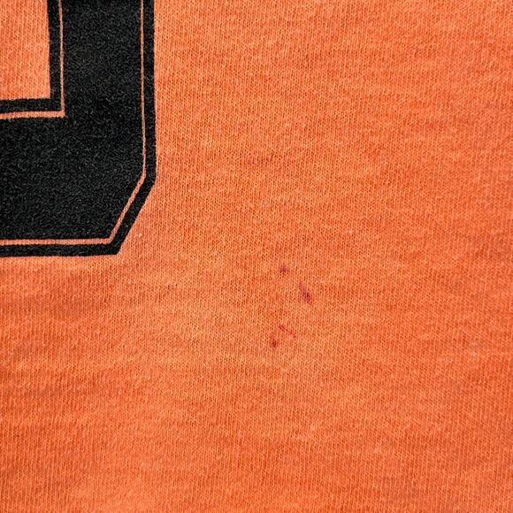 Vintage 90s Park Here Its A Lot of Fun Tank Top Shirt Parking USA Orange L Large - Picture 4 of 10